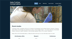 Desktop Screenshot of katefulcherconservation.com